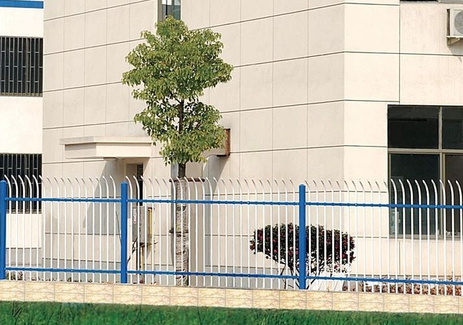 Valla de seguridad para jardín al aire libre recubierta de polvo de aluminio