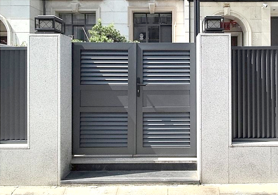 Puerta de jardín de aluminio sencilla para exteriores