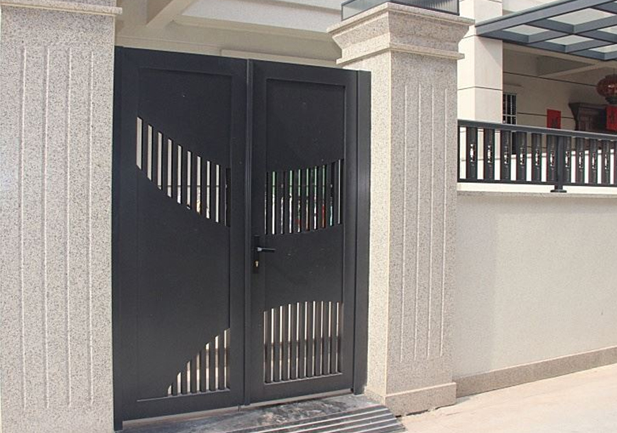 Puerta de seguridad premium de aluminio para patio