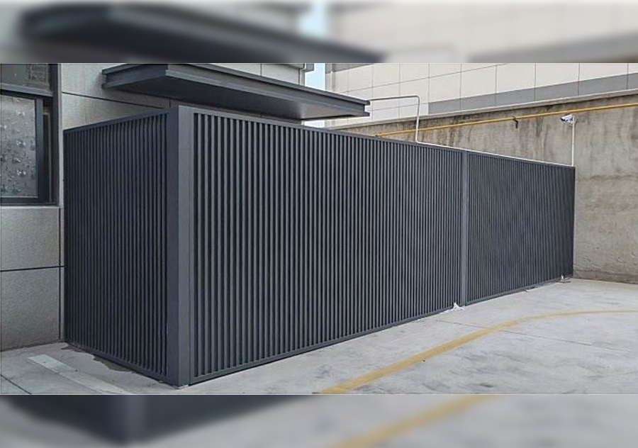 Pantalla de protección de privacidad de aluminio estriado impermeable para exteriores