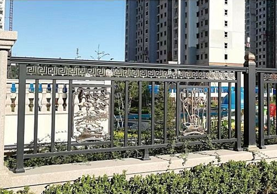 Cercas de aluminio ornamentadas de primera calidad para jardín con paneles decorativos