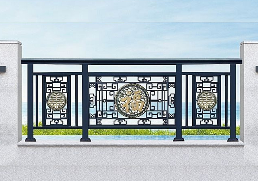 Valla de patio estilo jardín chino